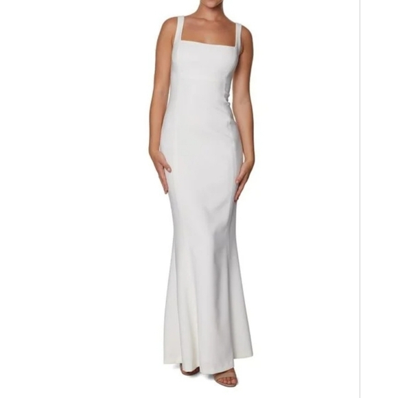 Laundry by Shelli Segal Square Neck Mermaid Gown Size 0 - Picture 1 of 13